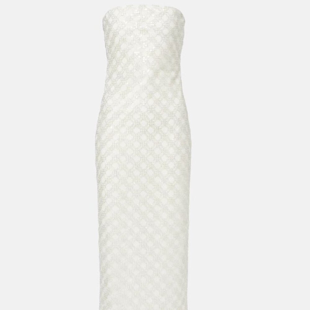 ROTATE Embellished Strapless  Maxi Dress - Picture 3 of 6